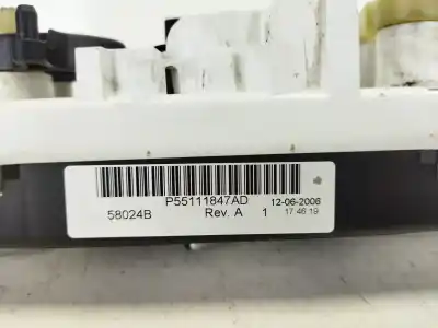 Peça sobressalente para automóvel em segunda mão comando de sofagem (chauffage / ar condicionado)  por dodge caliber 2.0 crd referências oem iam p55111847ad  