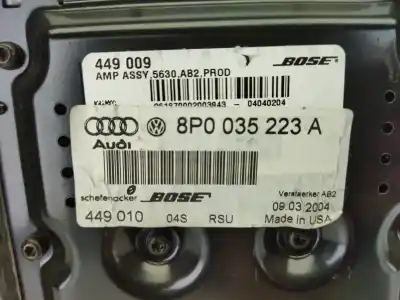 Pezzo di ricambio per auto di seconda mano impianto audio / radio cd per audi a3 (8p1) 2.0 tdi 16v riferimenti oem iam 8p0035223a  
