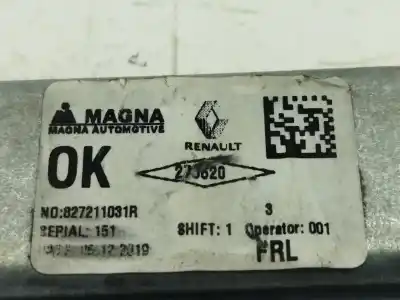 Автозапчасти б/у регулятор стекла заднего левого за dacia logan mcv ii 1.5 blue dci 95 (k8jl) ссылки oem iam 827211031r  