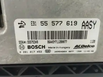 Second-hand car spare part ecu engine control for opel insignia a (g09) 2.0 cdti (68) oem iam references 55577619  