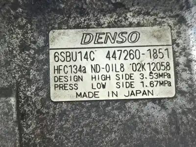 Peça sobressalente para automóvel em segunda mão compressor de ar condicionado a/a a/c por bmw 1 (e87) 118 d referências oem iam 4472601851  