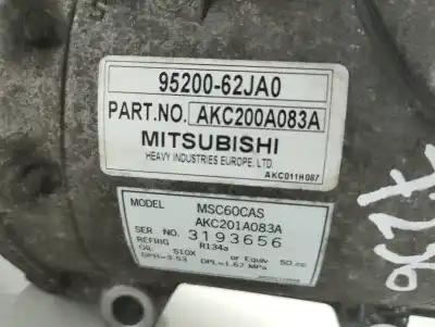 Second-hand car spare part air conditioning compressor for suzuki swift iii (mz, ez) 1.3 (rs 413) oem iam references 9520062ja0  