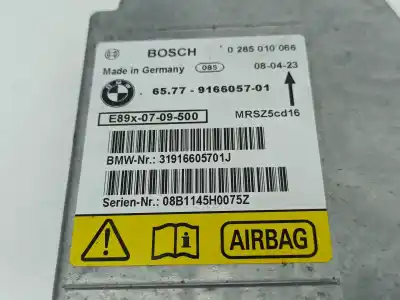 Second-hand car spare part airbag control unit for bmw 1 (e87) 118 d oem iam references 916605701  