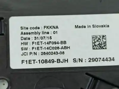 Second-hand car spare part dashboard for ford c-max ii (dxa/cb7, dxa/ceu) 1.0 ecoboost oem iam references f1et10849bjh  