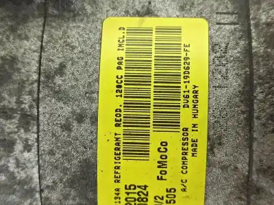 Second-hand car spare part air conditioning compressor for ford c-max ii (dxa/cb7, dxa/ceu) 1.0 ecoboost oem iam references dv6119d629fe  