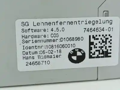 Pezzo di ricambio per auto di seconda mano modulo elettronico per bmw x1 (f48) sdrive 18 d riferimenti oem iam 746463401  