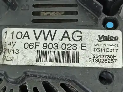 Second-hand car spare part alternator for skoda fabia ii (542) 1.6 tdi oem iam references 06f903023e  
