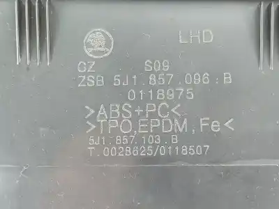 Автозапчастина б/у бардачок для skoda fabia ii (542) 1.6 tdi посилання на oem iam 5j1857096b  