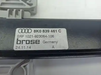 Second-hand car spare part rear left window regulator for audi a4 b8 (8k2) 2.0 tdi oem iam references 8k0839461c  