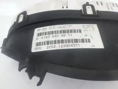 Pezzo di ricambio per auto di seconda mano pannello degli strumenti per mercedes-benz clase m (w163) ml 270 cdi (163.113) riferimenti oem iam a1635405811  