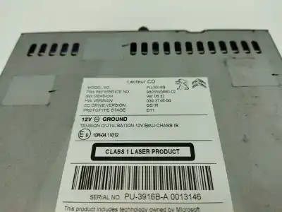 Second-hand car spare part audio system / radio cd for peugeot 308 sw ii (lc_, lj_, lr_, lx_, l4_) 1.6 hdi / bluehdi 115 (lcbhxm, lcbhxt) oem iam references 9805593680  