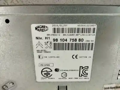Автозапчасти б/у gps-навигационная система за peugeot 308 sw ii (lc_, lj_, lr_, lx_, l4_) 1.6 hdi / bluehdi 115 (lcbhxm, lcbhxt) ссылки oem iam 9810475880  