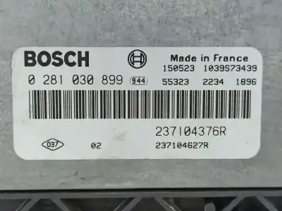 Second-hand car spare part ecu engine control for renault kangoo express (fw0/1_) 1.5 dci 75 (fw07, fw10, fw04) oem iam references 237104376r  