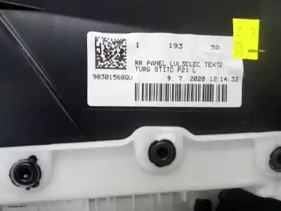 Автозапчастина б/у обкітка задніх лівіх дверей для peugeot 208 ii (ub_, up_, uw_, uj_) 1.5 bluehdi 100 посилання на oem iam 98301568qu  