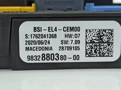 İkinci el araba yedek parçası röle/sigorta kutusu için peugeot 208 ii (ub_, up_, uw_, uj_) 1.5 bluehdi 100 oem iam referansları 9832880380  