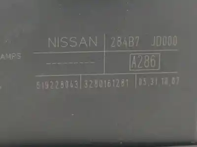 İkinci el araba yedek parçası röle/sigorta kutusu için nissan qashqai / qashqai +2 i (j10, nj10, jj10e) 2.0 dci a las 4 ruedas oem iam referansları 284b7jd000  