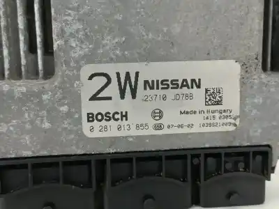 Second-hand car spare part ecu engine control for nissan qashqai / qashqai +2 i (j10, nj10, jj10e) 2.0 dci a las 4 ruedas oem iam references 23710jd78b  