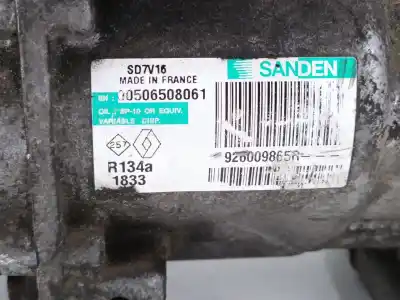 Second-hand car spare part air conditioning compressor for nissan qashqai / qashqai +2 i (j10, nj10, jj10e) 1.5 dci oem iam references 926009865r  