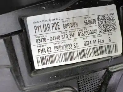 Автозапчасти б/у регулятор стекла переднего левого за hyundai i30 ranchera familiar (pde) 1.0 t-gdi ссылки oem iam 82470g4140  