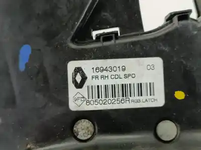 Автозапчасти б/у замок передней правой двери за renault megane iv fastback (b9a/m/n_) 1.2 tce 100 (b9ms) ссылки oem iam 805020256r  