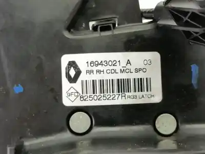 Автозапчастина б/у замок заднього правого дверя для renault megane iv fastback (b9a/m/n_) 1.2 tce 100 (b9ms) посилання на oem iam 825025227r  