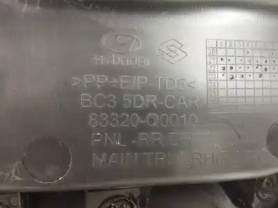 Автозапчастина б/у обликка задніх правіх дверей для hyundai i20 iii (bc3, bi3) 1.0 t-gdi посилання на oem iam 83320q0010  