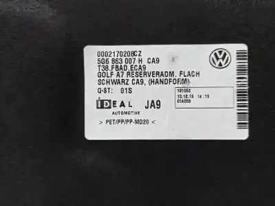 Pezzo di ricambio per auto di seconda mano coperchio del baule per volkswagen golf vii lim. (bq1)  riferimenti oem iam 5g6863007  