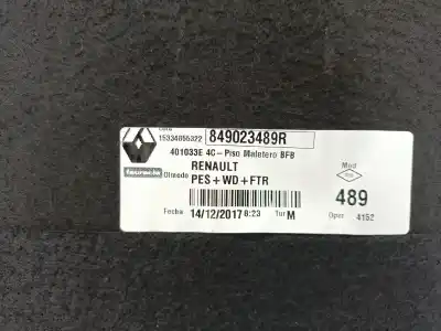 Second-hand car spare part trunk lid for renault megane iv fastback (b9a/m/n_) 1.2 tce 130 (b9mr) oem iam references 849023489r