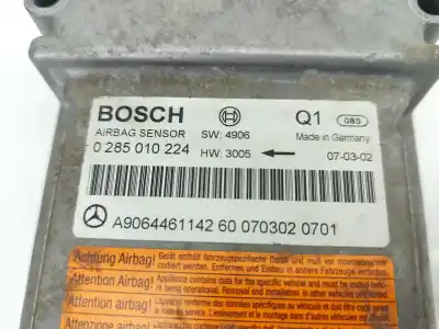 Автозапчастина б/у блок управління подушками безпеки для mercedes vito (w639) basic, combi 2.1 cdi посилання на oem iam a9064461142  