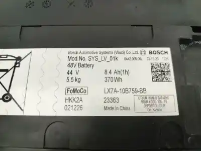 Автозапчастина б/у аккумулятор для ford puma (j2k, cf7) 1.0 ecoboost mhev посилання на oem iam lx7a10b759bb  