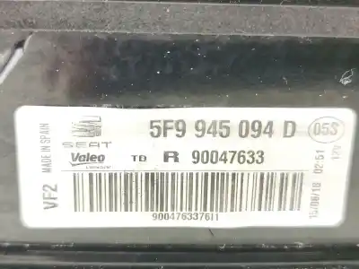 Автозапчастина б/у внутрішній правий завод для seat leon st (5f8) 1.6 tdi посилання на oem iam 5f9945094d  