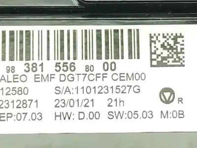 Pezzo di ricambio per auto di seconda mano display multifunzione per peugeot 308 iii (fb_, fh_, fp_, f3_) bluehdi 130 (fbyhzl, fbyhzt) riferimenti oem iam 9838155680  