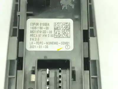 Автозапчасти б/у выключатель левого переднего окна за peugeot 308 iii (fb_, fh_, fp_, f3_) bluehdi 130 (fbyhzl, fbyhzt) ссылки oem iam 98319761zd  
