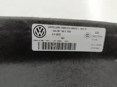 Second-hand car spare part parcel shelf for volkswagen t-roc (a11, d11) 1.0 tsi oem iam references 2ga867769  