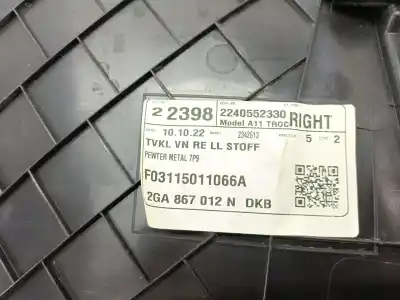 Автозапчастина б/у обработка передніх правіх дверей для volkswagen t-roc (a11, d11) 1.0 tsi посилання на oem iam 2ga867012  