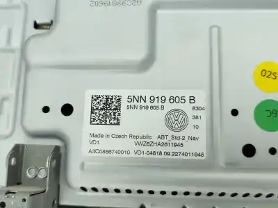 Second-hand car spare part multifunction display for volkswagen t-roc (a11, d11) 1.0 tsi oem iam references 5nn919605b  