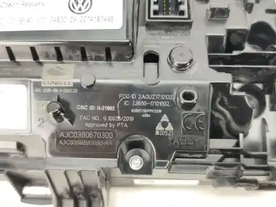 Second-hand car spare part dashboard for volkswagen t-roc (a11, d11) 1.0 tsi oem iam references 17a920320b  