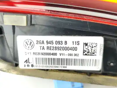 Автозапчастина б/у внутрішній лівий задній ліхар для volkswagen t-roc (a11, d11) 1.0 tsi посилання на oem iam 2ga945093b  