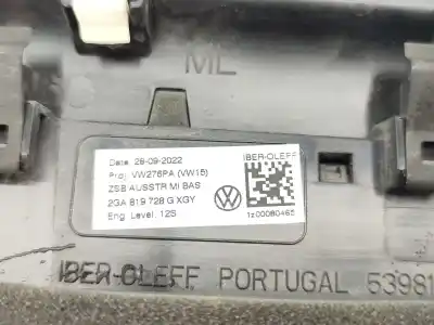 Автозапчасти б/у аэрационная решетка за volkswagen t-roc (a11, d11) 1.0 tsi ссылки oem iam 2ga819728gxgy  