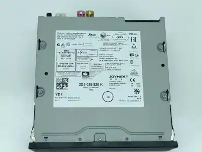 Second-hand car spare part audio system / radio cd for volkswagen t-roc (a11, d11) 1.0 tsi oem iam references 3g5035820k  