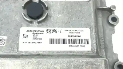 Second-hand car spare part ecu engine control for opel mokka 1.2 (76) oem iam references 9846386380  