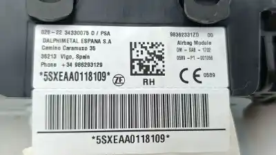 Автозапчасти б/у подушка безопасности задняя правая за opel mokka 1.2 (76) ссылки oem iam 98362331zd  