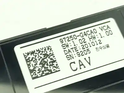 Pièce détachée automobile d'occasion commande de climatisation / chauffage pour hyundai i30 fastback (pde, pden) 1.0 t-gdi références oem iam 97250g4ca0  