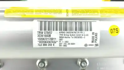 Pezzo di ricambio per auto di seconda mano air bag anteriore destro per volkswagen touareg (7la, 7l6, 7l7) 3.0 v6 tdi riferimenti oem iam 7l0880202e  