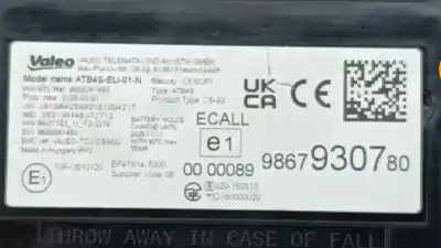 Автозапчастина б/у електронний модуль для citroen c4 iii (ba_, bb_, bc_) 1.2 puretech 130 (bahnsa, bahnsb) посилання на oem iam 9867930780  