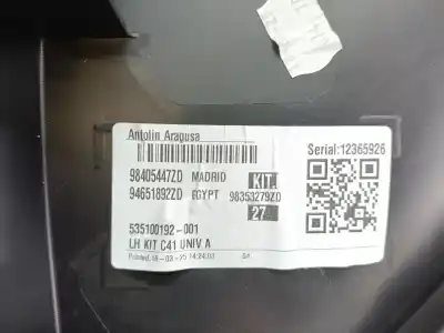 Автозапчасти б/у обивка левой передней двери за citroen c4 iii (ba_, bb_, bc_) 1.2 puretech 130 (bahnsa, bahnsb) ссылки oem iam 98405447zd  