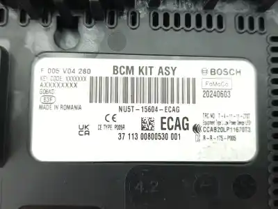 Peça sobressalente para automóvel em segunda mão caixa de fusíveis e relés por ford transit custom v362 autobús (f3) 1.0 ecoboost phev referências oem iam nu5t15604ecag  