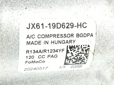 Автозапчасти б/у компрессор кондиционера воздуха за ford transit custom v362 autobús (f3) 1.0 ecoboost phev ссылки oem iam jx6119d629hc  