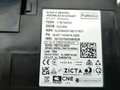 Автозапчасти б/у электронный модуль за ford transit custom v362 autobús (f3) 1.0 ecoboost phev ссылки oem iam nu5t14h074dzr  
