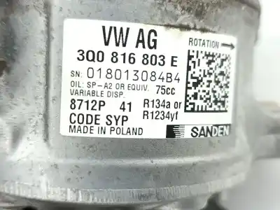 Автозапчасти б/у компрессор кондиционера воздуха за skoda karoq (nu7, nd7) 2.0 tdi ссылки oem iam 3q0816803e  